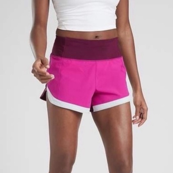 Athleta Running Free Colorblock Shorts XS - Picture 5 of 5